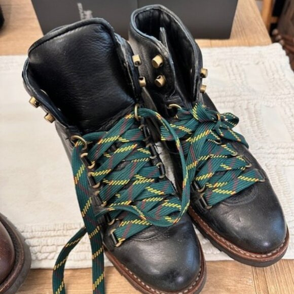 Brown leather Frye Alta Hiker boots - Picture 1 of 3